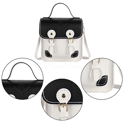 DIY PU Leather Women's Satchel Bag Kits DIY-WH0430-515B-1