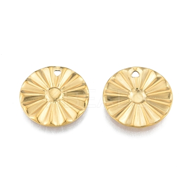 Ion Plating(IP) 201 Stainless Steel Pendant STAS-B027-08G-1