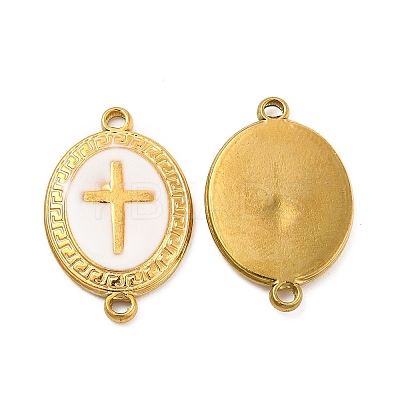 201 Stainless Steel Enamel Connector Charms STAS-P320-15G-1