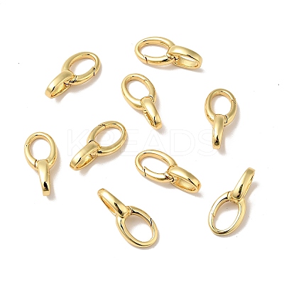 Brass Spring Gate Rings KK-J301-04G-1