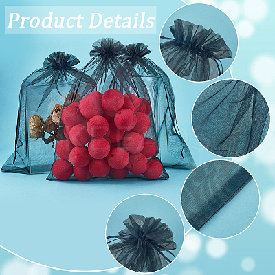 30pcs Large Organza Pouches Portable Shoes Bag Travel Storage Drawstring Bags OP-SP0001-03B-02-1