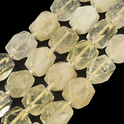 Heated Natural Lemon Quartz Beads Strands GG-CBAF8A8-A12-01-1