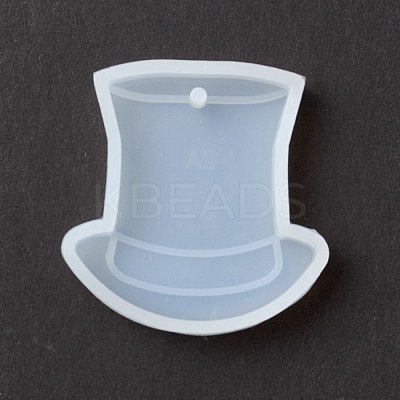Costume Top Hat Pendant Silicone Molds DIY-K054-02-1