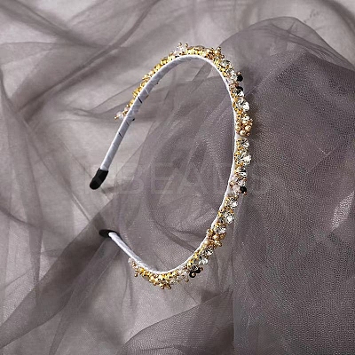 Shiny Elegant Glass Hair Bands PW-WG75179-16-1