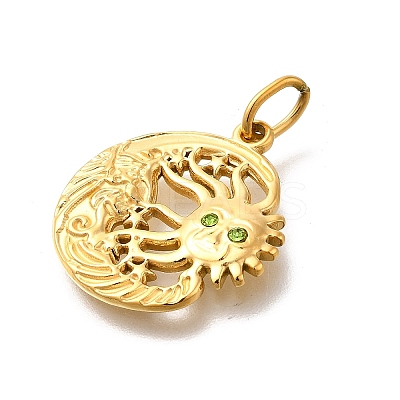 304 Stainless Steel Pendants STAS-R159-61G-04-1