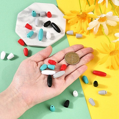 20Pcs 5 Colors Plastic Breakaway Clasps KY-YW0001-74-1