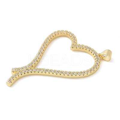 Brass Micro Pave Cubic Zirconia Pendants KK-K298-14G-04-1