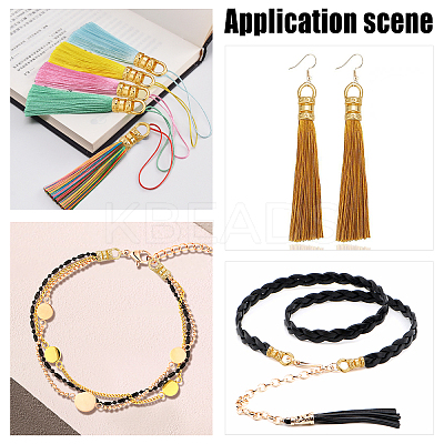 60Pcs 3 Style Brass Cord End FIND-PH0006-14-1
