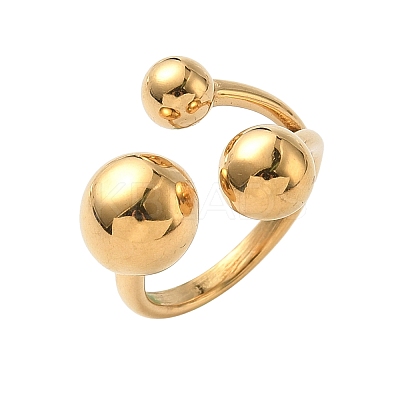 304 Stainless Steel Cuff Rings RJEW-Z118-04G-1