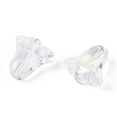 Transparent Electroplate Glass Beads EGLA-N012-03-1