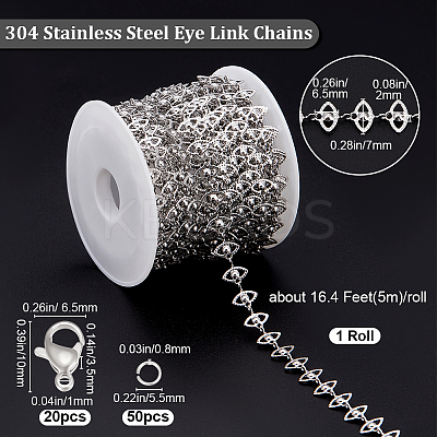 DIY Chain Bracelet Necklace Making Kit DIY-BBC0001-67-1