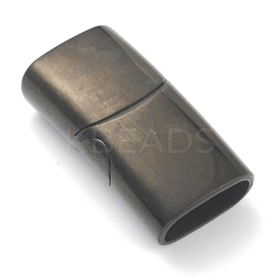316 Surgical Stainless Steel Magnetic Clasps with Glue-in Ends Ion Plating(IP) STAS-G241-14B-EB-1