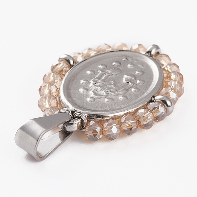 316 Surgical Stainless Steel Pendants STAS-H141-A-P-1