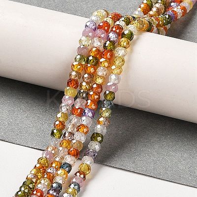 Cubic Zirconia Bead Strands ZIRC-G001-01L-1