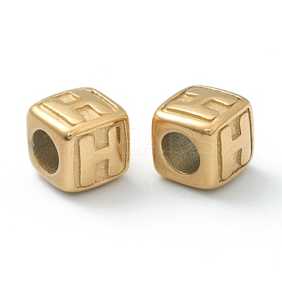304 Stainless Steel European Beads STAS-H145-01H-G-1