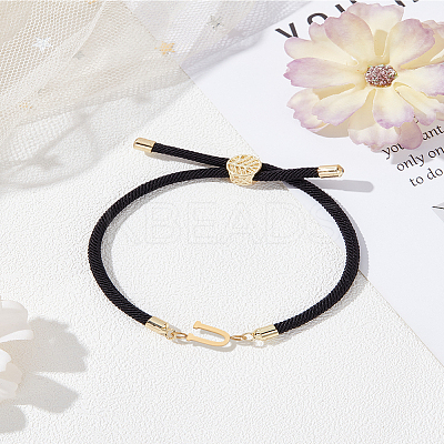1Pc Adjustable Nylon Cord Slider Bracelets for Women BJEW-LP0001-32U-01-1