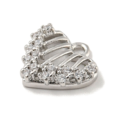 Valentine's Day Brass Micro Pave Cubic Zirconia Pendant
s LS-ZIRC-R020-02P-1