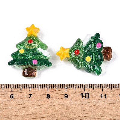 Christmas Theme Transparent Epoxy Resin Decoden Cabochons CRES-T025-01F-1