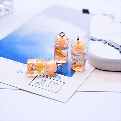 Glass Pendants LS-GLAA-WH0022-59D-1