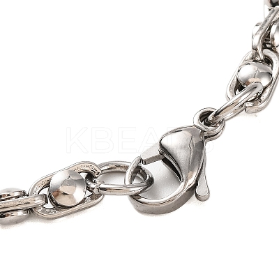 201 Stainless Steel Link Chain Bracelets BJEW-B078-132GP-1