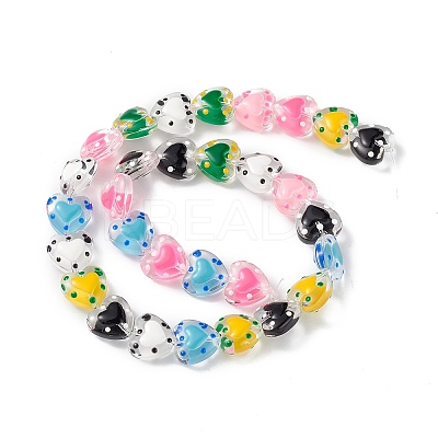 Transparent Glass Beads Strands LAMP-F029-04B-1