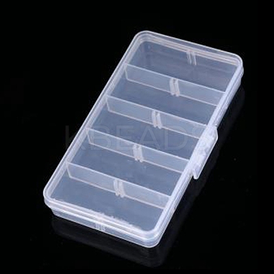 Transparent Plastic Bead Containers CON-YW0001-44-1