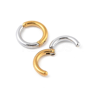 304 Stainless Steel Clip-on Earrings EJEW-Z014-01G-GP-1