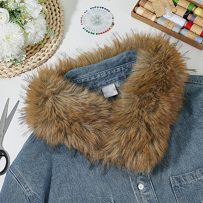 1Pc Artificial Fur Chenille Stick Collars Trim for Sewing Craft Decor FIND-BC0019-22C-1