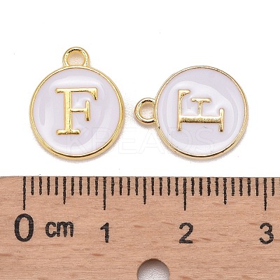 Golden Plated Alloy Charms LS-X-ENAM-S118-01F-1