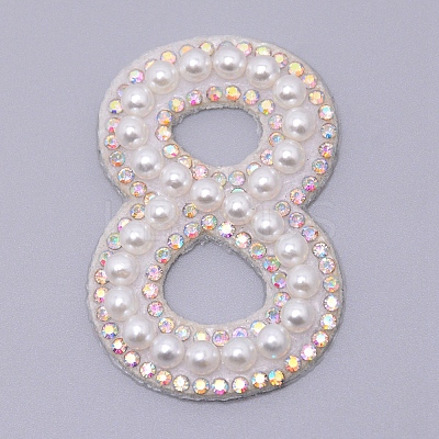 Imitation Pearls Patches DIY-WH0190-89F-1