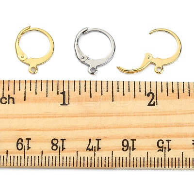 40Pcs 2 Colors 304 Stainless Steel Leverback Earring Findings STAS-FS0001-24-1