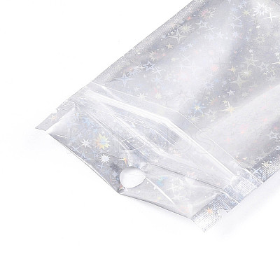Glitter Holographic Star Plastic Packaging Yin-yang Resealable Bags OPP-N002-02I-1