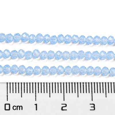 Baking Paint Transparent Glass Beads Strands DGLA-A034-J2mm-B10-1