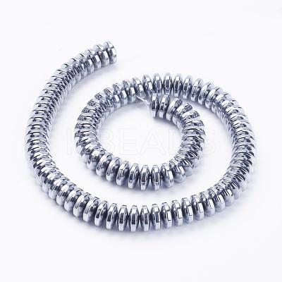 Electroplate Non-Magnetic Synthetic Hematite Beads Strands G-F510-03P-1