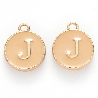 Golden Plated Alloy Enamel Charms ENAM-S118-06J-1