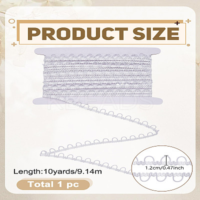 10Yards Nylon Elastic Ribbons with Loops OCOR-LP0001-54B-1