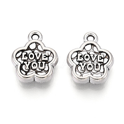 Tibetan Style Alloy Charms TIBE-N013-19AS-1