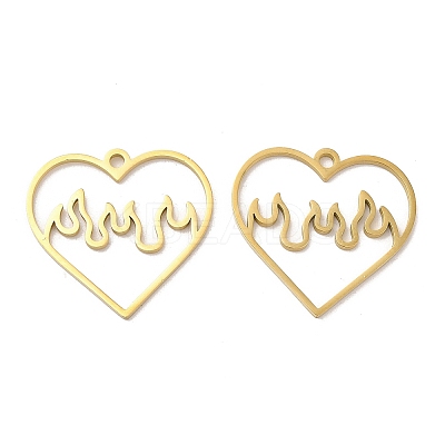 Ion Plating(IP) 304 Stainless Steel Pendants STAS-L020-011G-1