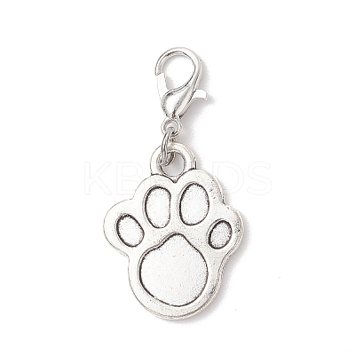 6Pcs Tibetan Style Alloy Pendant Decorations HJEW-JM03895-1