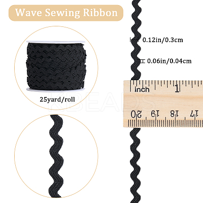 Polyester Wavy Fringe Trim OCOR-GF0003-44A-01-1