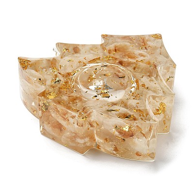 Natural Citrine & Resin Candle Holder Molds DJEW-H012-03A-1