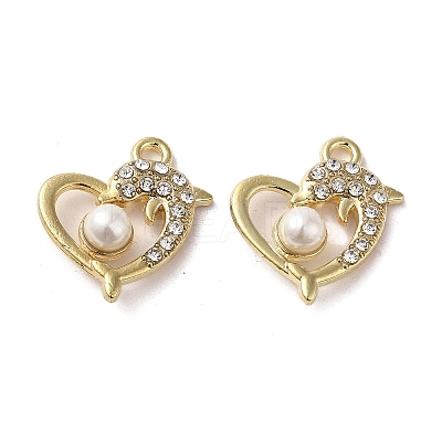 Alloy with Crystal Rhinestone Pendants FIND-B032-13G-01-1