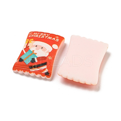 Christmas Theme Opaque Resin Decoden Cabochons CRES-B022-03C-1