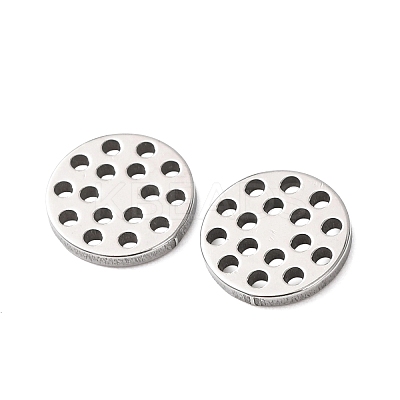 Hollow 304 Stainless Steel Charms STAS-G385-05P-02-1