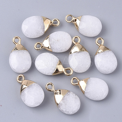 Natural White Jade Pendants X-G-S359-017J-1