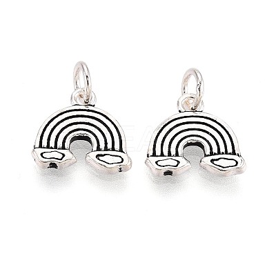 925 Sterling Silver Rainbow Charms STER-N016-66AS-1