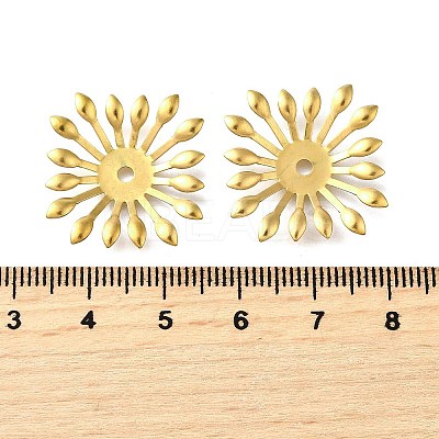 304 Stainless Steel Bead Caps X1-STAS-B087-10H-G-1