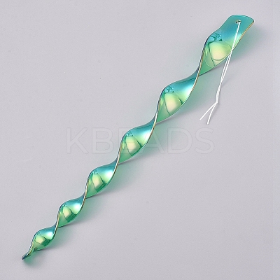 PVC Plastic Spiral Reflective Birds Repellent Safety Rod AJEW-WH0021-53B-1