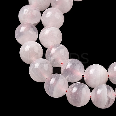 Natural Pink Calcite Beads Strands G-Z103-A01-10mm-1