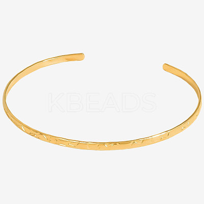 European & American Style 304 Stainless Steel Plain Bangles UM3618-2-1
